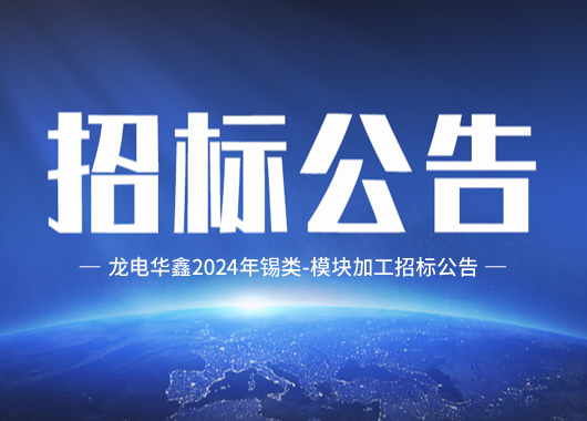 龍電華鑫錫類(lèi)-模塊加工招標(biāo)公告